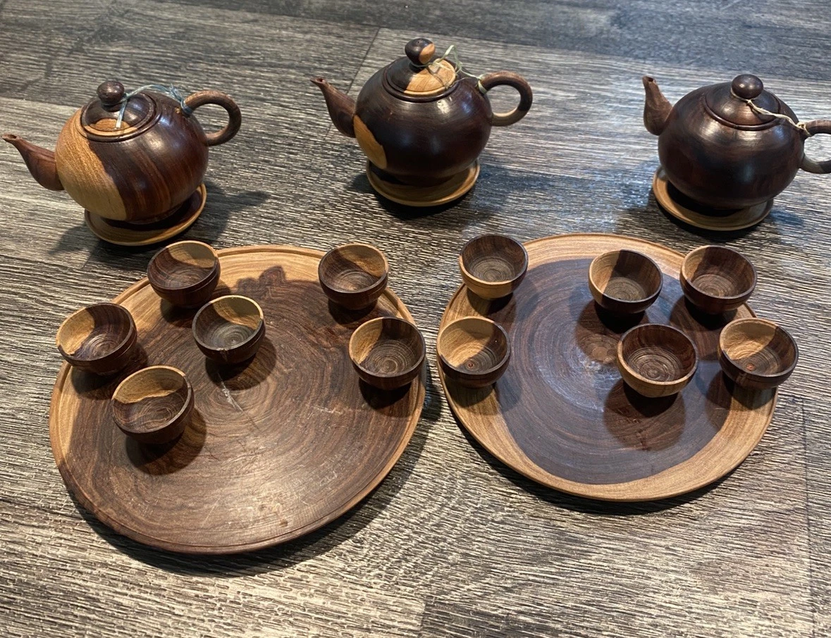 木质中国风茶壶| eBay