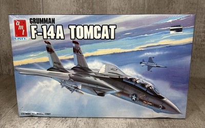 1/72 Amt Ertl Grumman F-14A Tomcat Plus Navy Jet Model Kit NEW SEALED