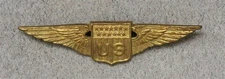 Home Front Badge - WWI style Pilot's Wings (brass)