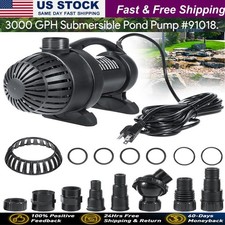 91018 3000 GPH Submersible Pond Pump Waterfall Fountain For AquaSurge Aquascape