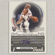 Vince Carter Auto 2007 Topps Trademark Moves Signature Dunk SP #6/75 SDU-18