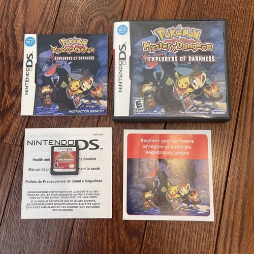 Pokemon Mystery Dungeon Explorers of Darkness Complete DS Game Authentic CIB