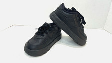 Nike Air Force 1 Toddler Black Lace Up Size 6.5C/ IF1674-001/- Pre-owned