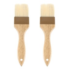 2-Pack Pastry Brush, Wooden Handle Natural Bristle Basting Brush 2"