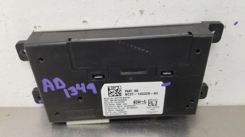 22 MÓDULO DE CONTROL DE COMUNICACIÓN FORD E350 VAN SD NC2T14G229AC Foto 2 de 4