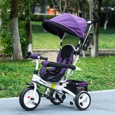6in1 Kid Trike Push Bike Canopy Training Bicycle Stroller Footrest Parent Handle