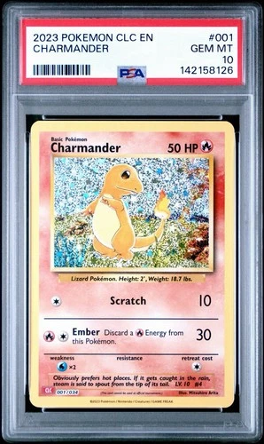 Pokemon TCG Classic Collection CLC 2023 #001/034 Charmander PSA 10