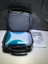 Que Que! Drive QPS-525 External CD Drive With Cords;Case and Software