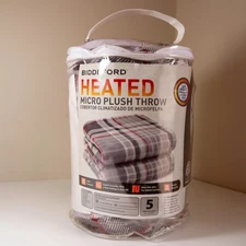 Biddeford Heated Microplush 50"x62" Throw Blanket