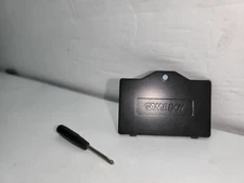 NEW BLACK Game boy Advance SP Battery Cover W/logo + Screw  & Screwdriver #J12