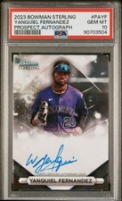 YANQUIEL FERNANDEZ 2023 BOWMAN STERLING AUTOGRAPH PSA 10 💎