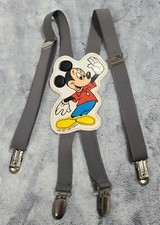 Vintage MICKEY MOUSE elastic Suspenders - The Walt Disney Company