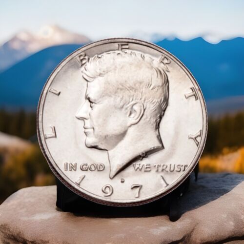 1971-D Clad Gem Bu Kennedy Half Dollar Coin From Obr Fast Free Shipping