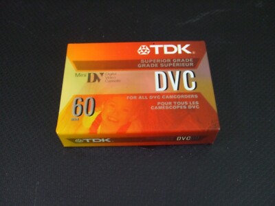 TDK DVM-60ME 60 Minute Mini DV Video Cassette - Brand New!!!