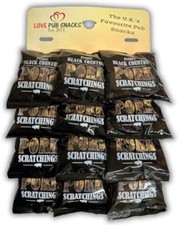 Proper Black Country Pork Scratchings Pub Card 12X60G