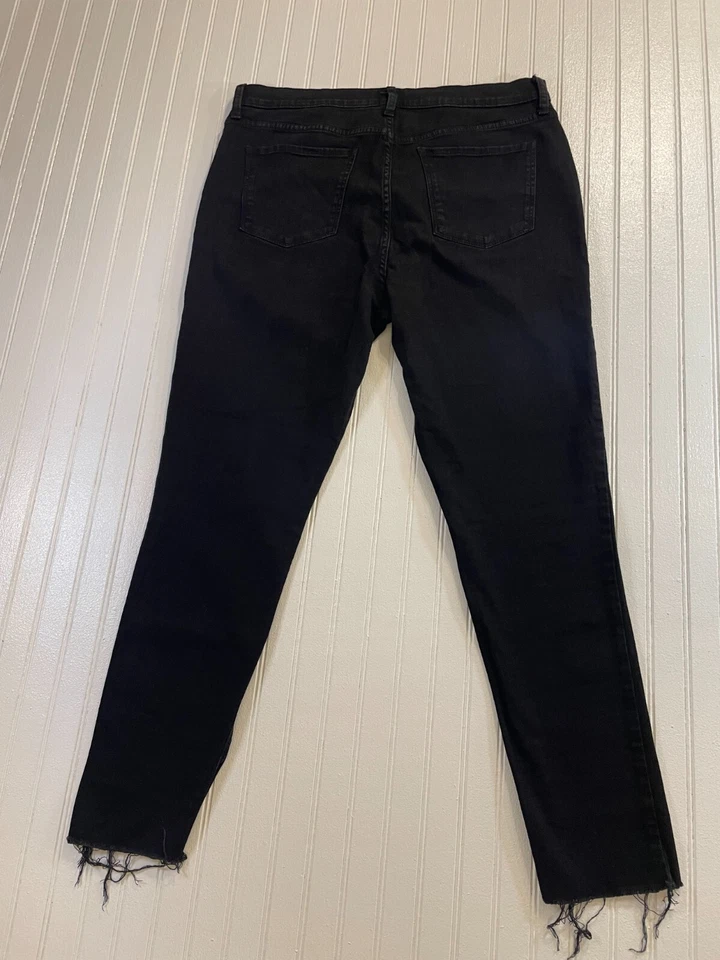 Pantalones de mezclilla negros elásticos Ana A New Approach falta tiro alto ajustados para mujer talla 16 Foto 2 de 4