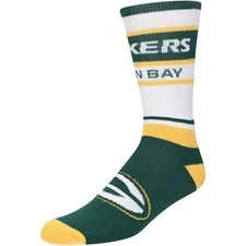 Green Bay Packers Socks Large Size 8  to 13 Bar