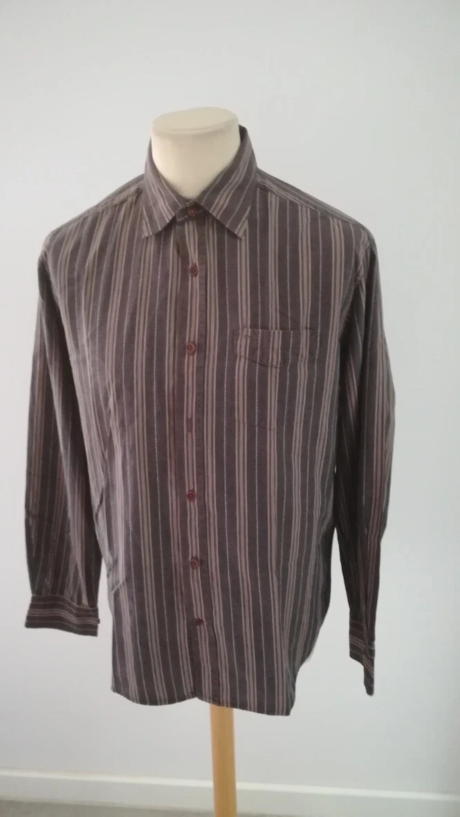 Chemise Façonnable Marron Taille S - Occasion Très Bon état -70