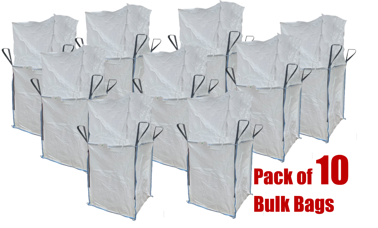 FIBC BULK BAGS BUILDERS GARDEN WASTE 1 TONNE TON JUMBO BAGS STORAGE