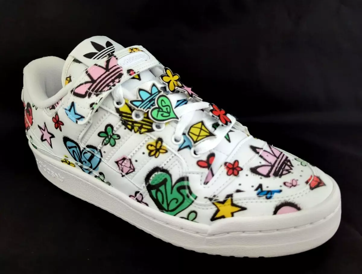 ADIDAS X Jeremy Scott Forum 84 Low Mono Shoes - GX9668 Men's US 8 EU 41 1/3 NEW*