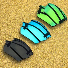 3 Pairs Lenses Replacement for-Wiley X Valor Polarized-Solid Black&Blue&Green