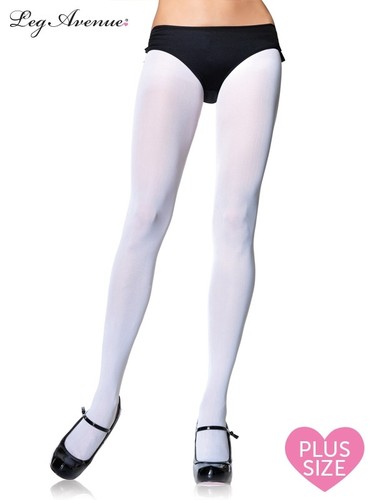 Leg Avenue 7666 WHITE PANTYHOSE costume 