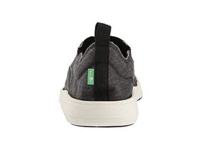 Sanuk Men\'s Chiba Quest Sneakers Shoes Canvas Loafers Slip-Ons Size 9 Gray/Black Sanuk Mens Slip On Loafers Chiba Quest Grey Black Sidewalk  main image 2