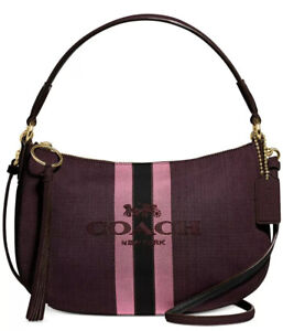 New coach Horse And Carriage Jacquard Sutton Crossbody 69647 