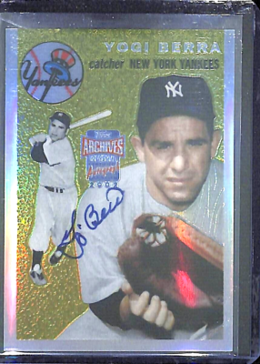 2002 Topps Archives Reserve Autograph #TRA-YB Yogi Berra | eBay