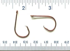 1000 GT 2X Red Inline Circle Fish Fishing Hooks size 1 - bulk 7381