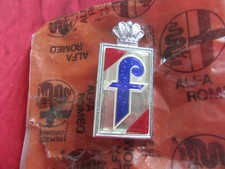 Original Alfa Romeo Spider Rundheck Wappen Emblem FARINA 105036121000801 NEU