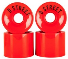 Dstreet Ruote MORBIDE per Skate Penny e Mini Cruiser 59mmx45mm 78a Pack 4 Pezzi 