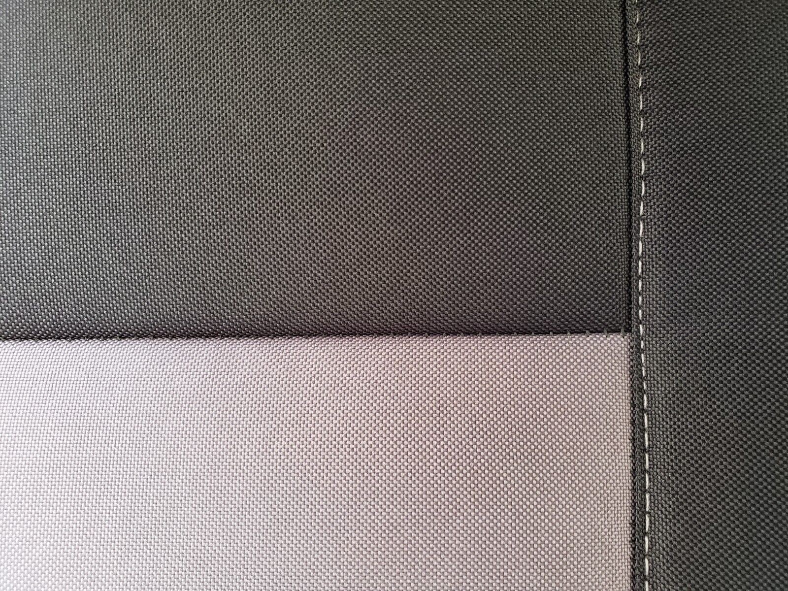 Canvas Seat Covers For LDV T60 Dual Cab UTE 20172022 Grey Black Front