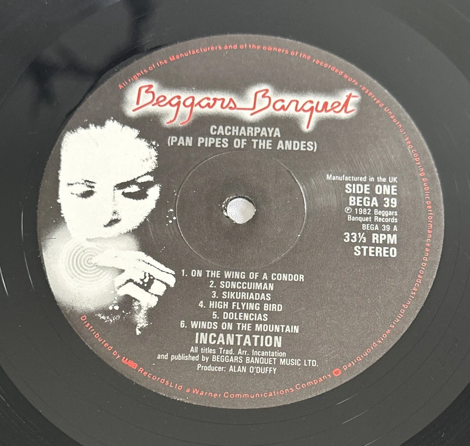 Incantation - Cacharpaya (Panpipes Of The Andes) LP Vinyl Record Ex / Ex - Image 4 of 4