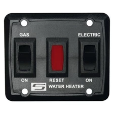 Suburban RV  12V Black Dual Water Heater Switch for Gas-Electric Models Camper