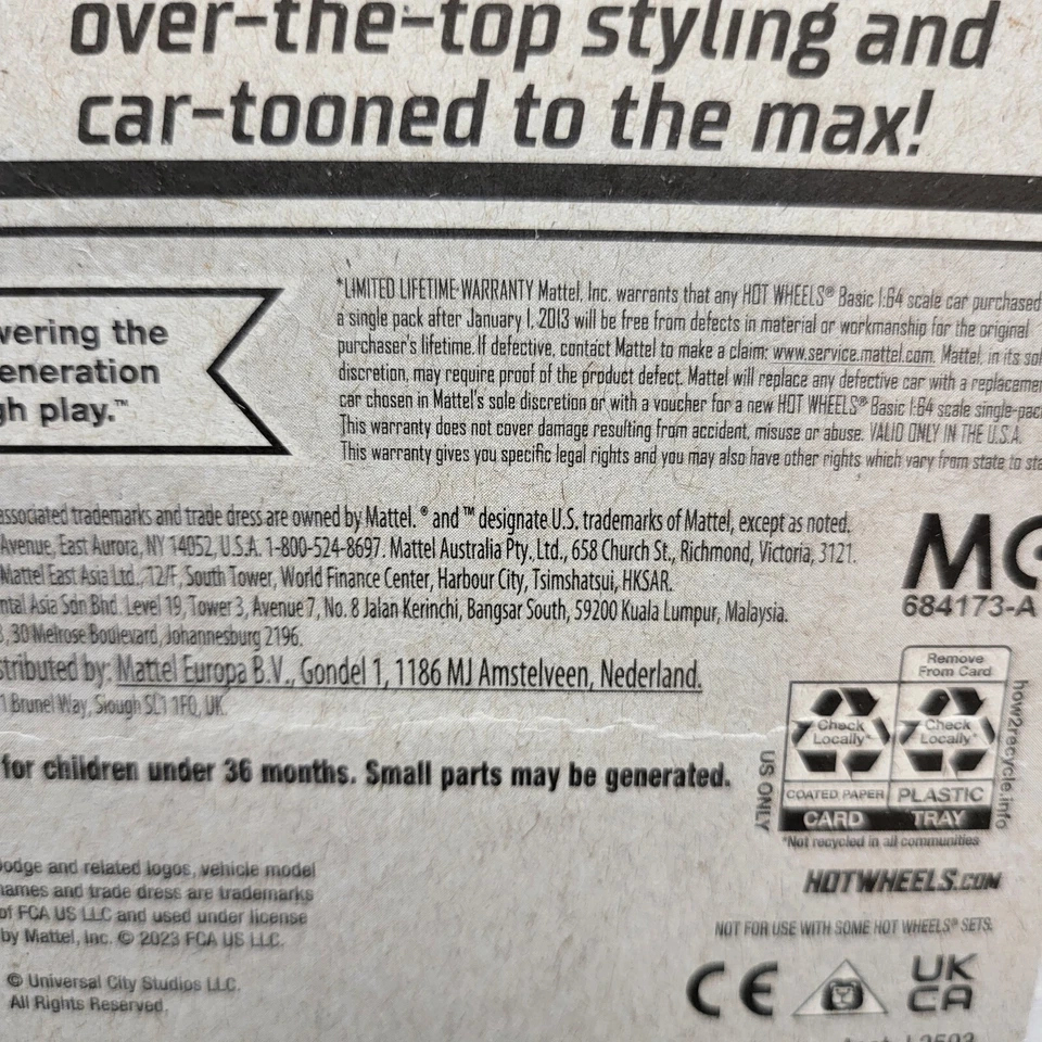 Hot Wheels Tooned - '70 Dodge Charger - Image 4 of 4