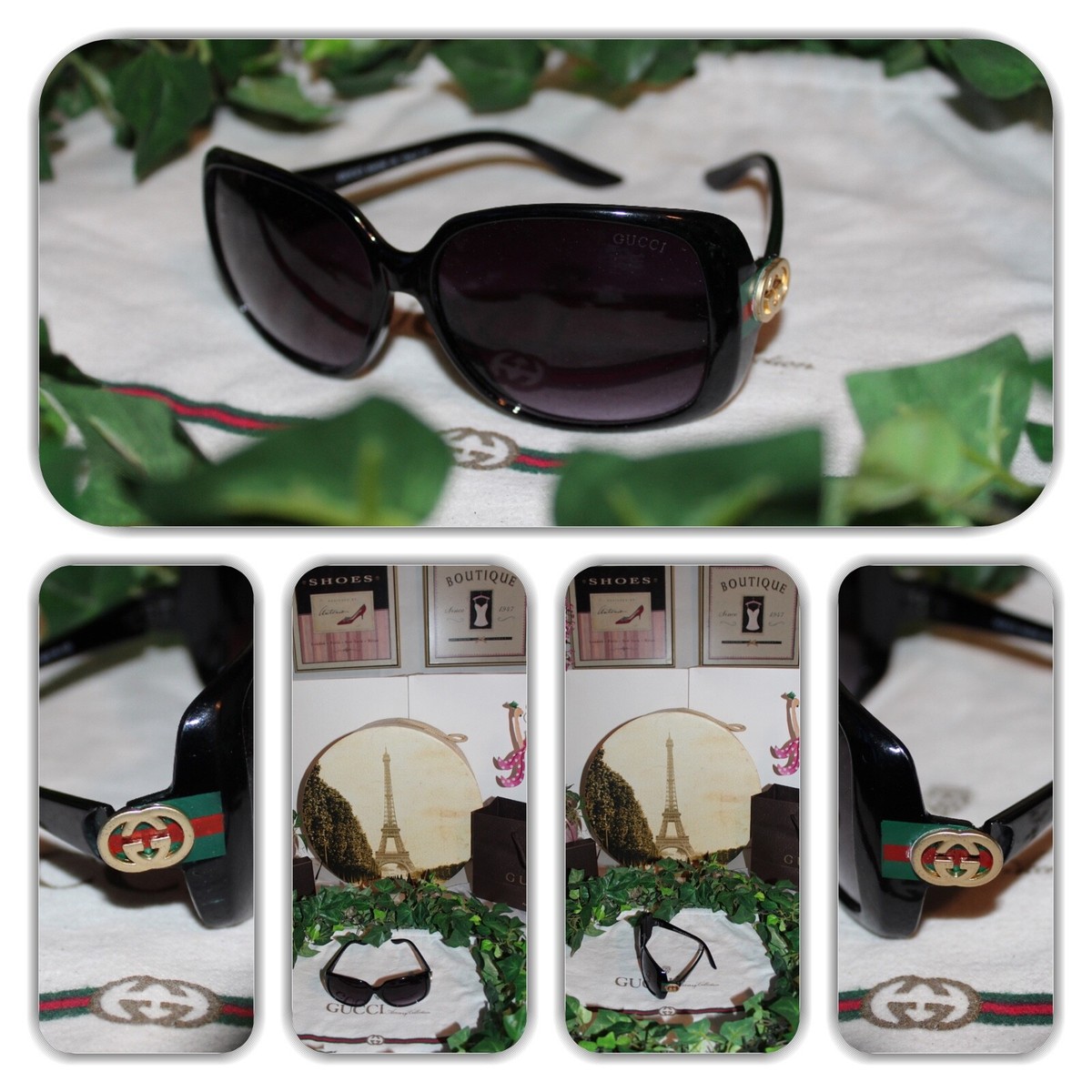 GUCCI GG logo web stripe sunglasses Gucci gg 0043 tortoiseshell web stripe logo pilot sunglasses main image 3