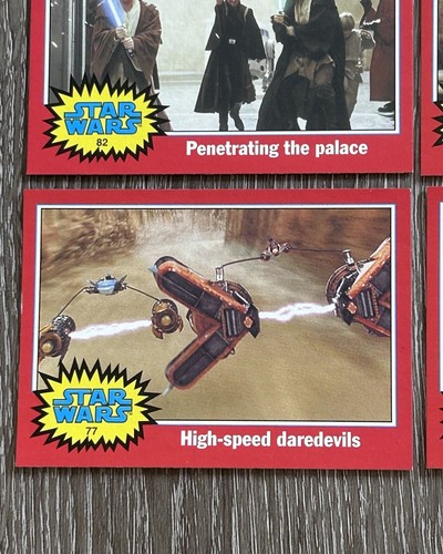 Star Wars Red Cards 2004 Topps Heritage Lot of 10 - Afbeelding 11 van 24