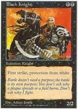 Black Knight ~ Moderately Played 5th Edition Fifth MTG Magic UltimateMTG Black C