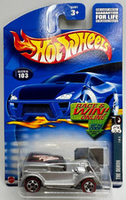 2002 Hot Wheels 103 Redline Series 1/4 THE DEMON Silver w/Redline Chrome 5 Sp