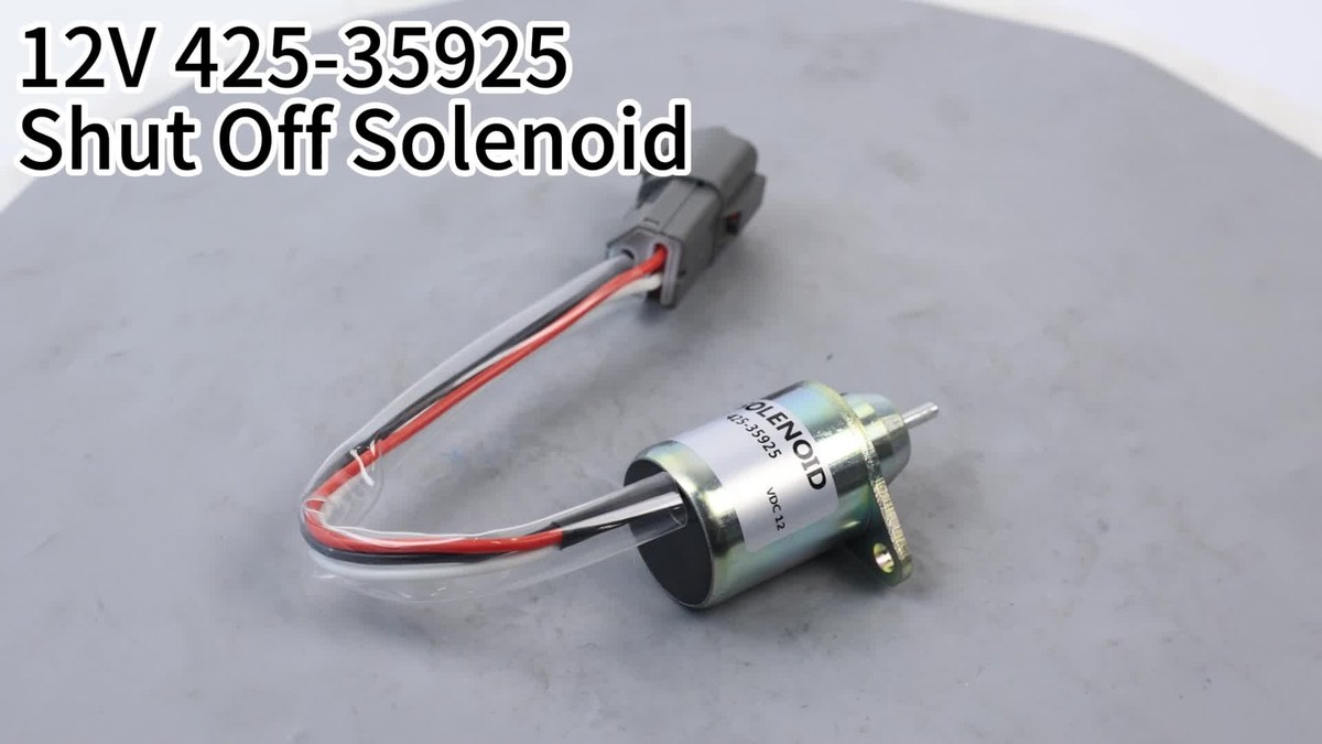 Shuto@ 897329-5680 MV1-18 12V Fuel Shutoff Solenoid for Hitachi