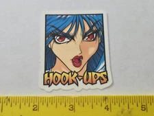 VTG HOOK UPS ANIME VAMPIRE GIRL GOTH GOTHIC SEXY 666 NOS SKATEBOARD DECK STICKER
