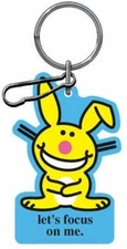 Happy Bunny Decal and/or Key Chain with Zipper Pull