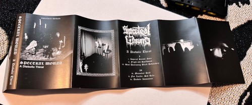 Spectral Wound A Diabolic Thirst Black Metal Cassette 2021 Les Fleurs Du Mal - Picture 5 of 6