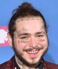 Temporary Tattoos - Post Malone Face Tattoos   / Face Tattoos/Halloween/ Custom