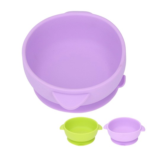 Baby Suction Bowl Prevent Slip Dishwasher Safe Silicone Infant Bowl With Handles - Picture 15 of 28