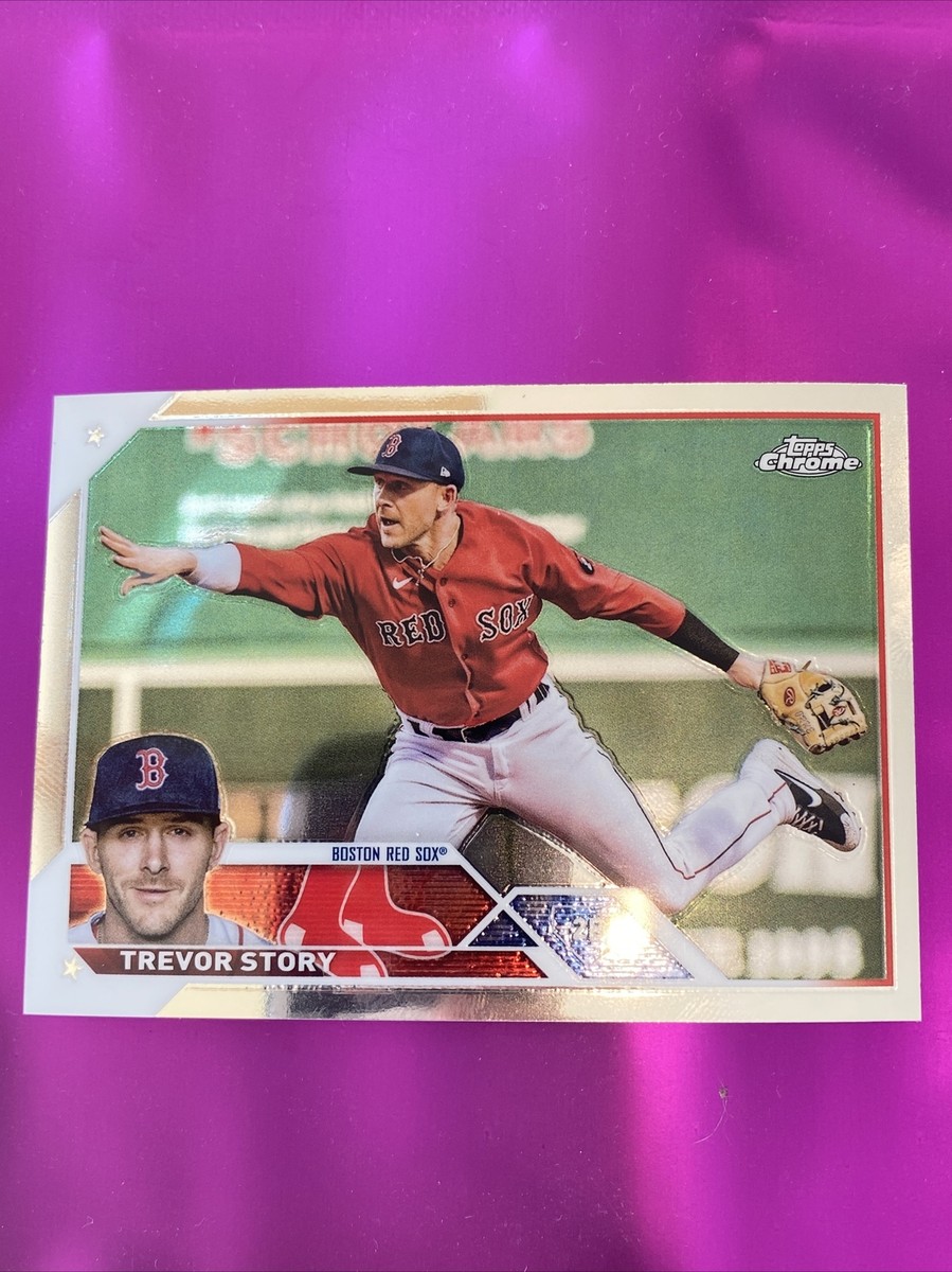 2023 Topps Chrome Trevor Story Error Card 