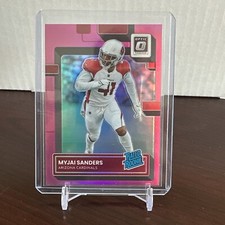 Myjai Sanders 2022 Donruss Optic Pink Prizm #284 Cardinals RC Rookie