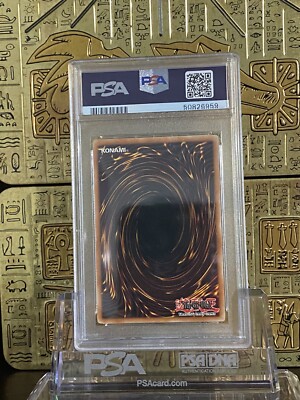 Yugioh PSA 9 MINT Tri-Horned Dragon LOB-000 REVERSE FOIL ERROR