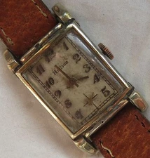 Croton wristwatch signed Hudson gold filled case load manual work to restore